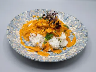 Pui curry cu orez