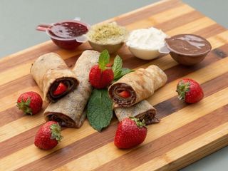 Clatita cu Nutella si capsuni