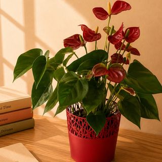 Planta Anthurium rosu