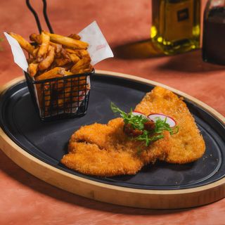 Panko Chicken Schnitzel & Fries