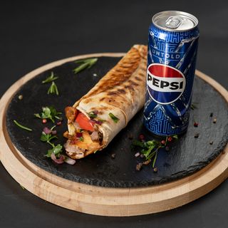 SHAORMA ARĂBEASCĂ MIXTĂ & PEPSI DOZĂ
