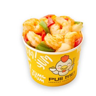 Creveti cu legume ( 8 buc de creveti)