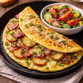POTATO&BACON OMLETTE