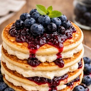 BLUEBERRY PANCAKES