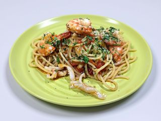 Spaghetti / Paccheri a Gamberi e Calamari