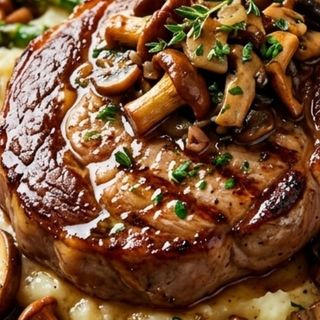 ENTRACOTA DI VITELLO CON FUNGHI