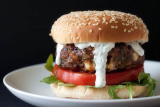 Blue cheese burger