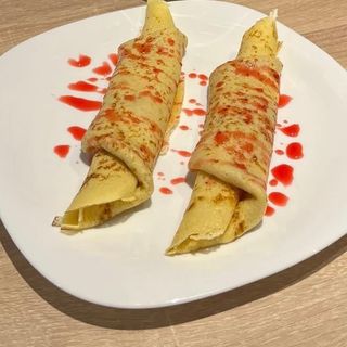 Clătite cu gem de afine