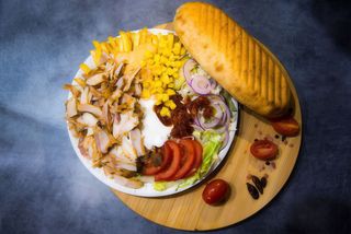 Shaorma pui / Farfurie