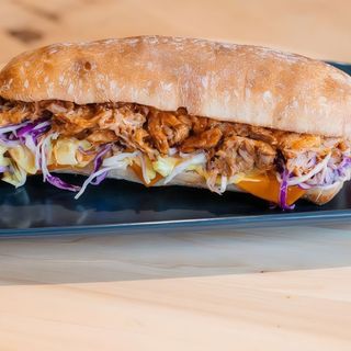 Ciabatta pulled-pork