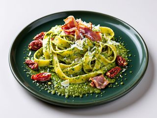 Tagliatele con pesto