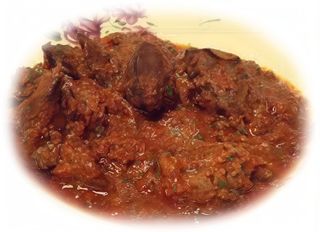 Ficatei taranesti in sos de ceapa