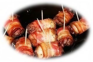 Ficatei in bacon, cu vin si usturoi