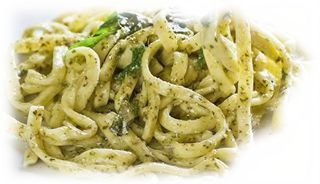 Tagliatelle con pesto