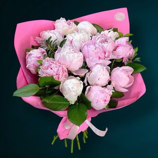 Buchet 15 Bujori Roz