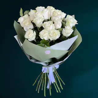 Buchet 23 Trandafiri Albi