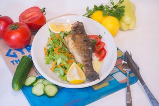 Biban de mare la gratar