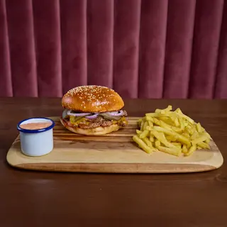 Meniu Smashed Dublu Cheeseburger