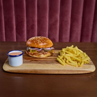 Meniu Smashed Dublu Cheeseburger