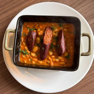 Iahnie de fasole cu carnati vegani - 400g