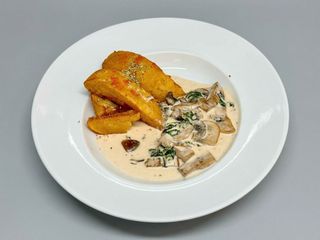 Cartofi cu sos alb  - de post - 400g