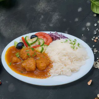 Curry de Pui + Orez / Naan