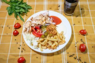 Shaorma farfurie vită+berbecuț