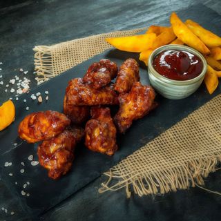 6 BBQ wings