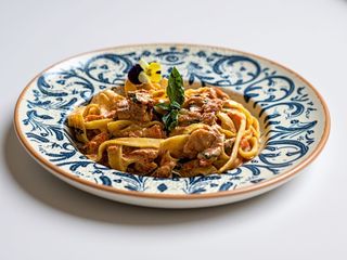 Tagliatelle cu somon afumat