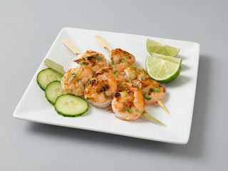 Shrimp yakitori