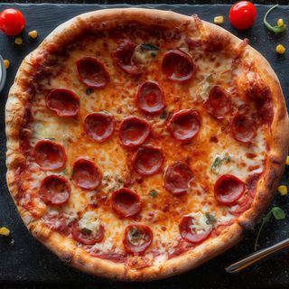 Pizza spicy salami&gorgonzola