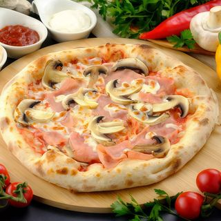 PIZZA PROSCIUTO E FUNGHI  bySiesta, Ø 32cm + 1 SOS LA ALEGERE