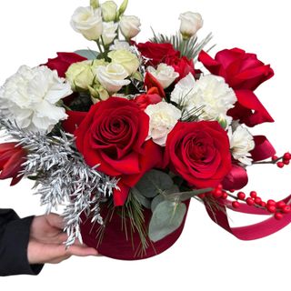 Aranjament floral red and white