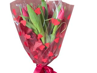 Buchet 9 lalele rosii