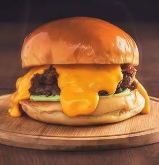 Burger little cheddar