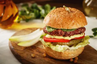 Happy Cow burger