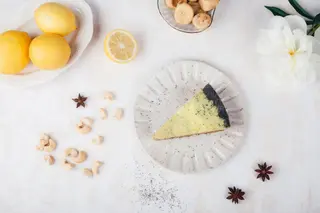 Tort raw vegan - lamaie cu seminte de chia