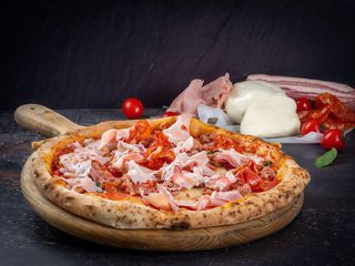 Pizza Cotto e Salsiccia Ø42cm