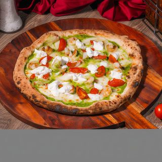 Pizza Zuchine e Gamberoni Ø32cm