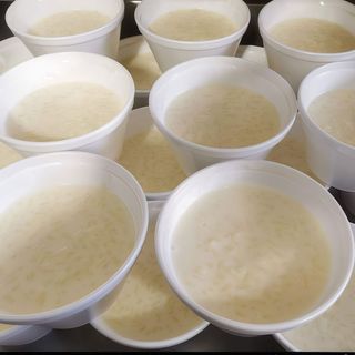 Orez cu lapte + topping fructe de padure