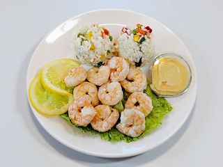 Creveti in unt la tigaie