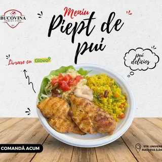 Meniu Piept de pui cu orez