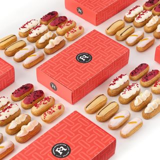 Cutie cu 12 Mini Eclere - FRUITS