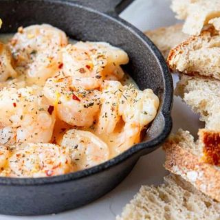 Creveti marinati la tigaie