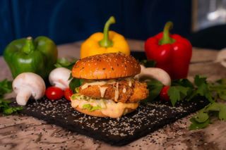 Marhaba Coleslaw Crispy Chicken Burger