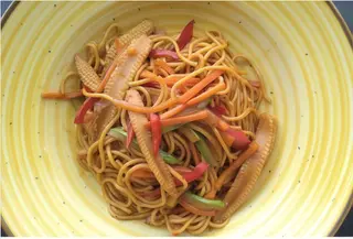 Noodles cu porumb 