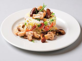 Orez cu legume și ciuperci