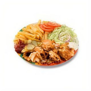 Meniu Shaorma medie la farfurie