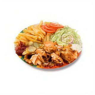 Meniu shaorma medie la farfurie maxi