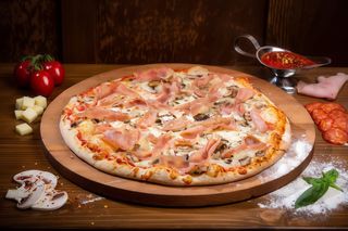 Pizza prosciutto si ciuperci Ø 40cm